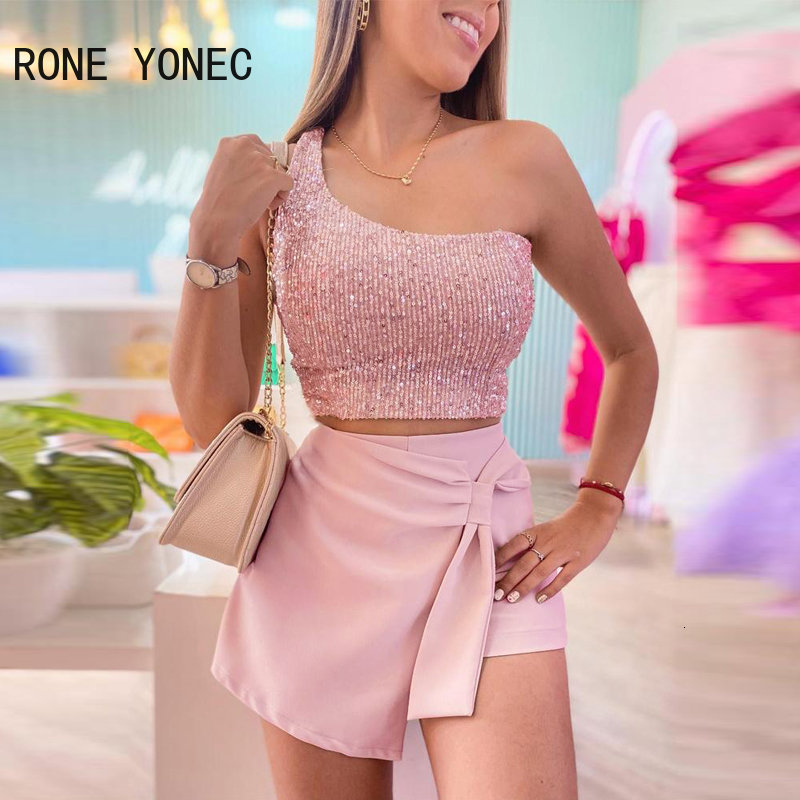 Women's Two Piece Pants Women Outfit One Shoulder Sequin Crop Top Skorts Set Women Two pieces Sets 230419, Pink
Women's Two Piece Pants Women Outfit One Shoulder Sequin Crop Top Skorts Set Women Two pieces Sets 230419, Pink