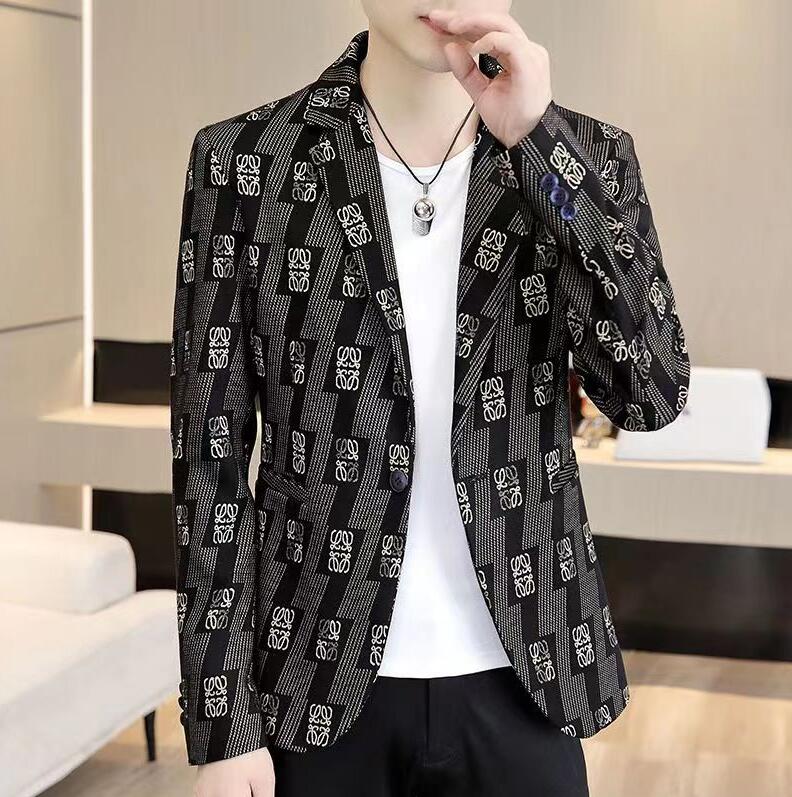 Men's fashion Designer suit Blazers classic Casual Print Luxury Jacket Men's clothing Asian Size M-3XL, 05
Men's fashion Designer suit Blazers classic Casual Print Luxury Jacket Men's clothing Asian Size M-3XL, 05