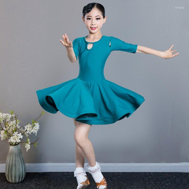 Stage Wear 2023 Latin Dance Dress Practice Girls Skirt Ballroom Performance Clothes Women Children Kid Girl Short Sleeve, Peacock green
Stage Wear 2023 Latin Dance Dress Practice Girls Skirt Ballroom Performance Clothes Women Children Kid Girl Short Sleeve, Peacock green