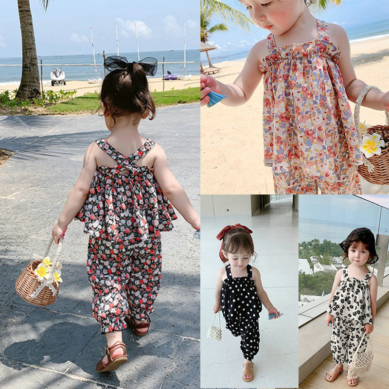 Clothing Sets Summer Girls Back CrossFlower Suspender Top Nine Point Pants Baby Children Clothes Suit Fashion Kids Outfit 230420, Cz1874 pink
Clothing Sets Summer Girls Back CrossFlower Suspender Top Nine Point Pants Baby Children Clothes Suit Fashion Kids Outfit 230420, Cz1874 pink