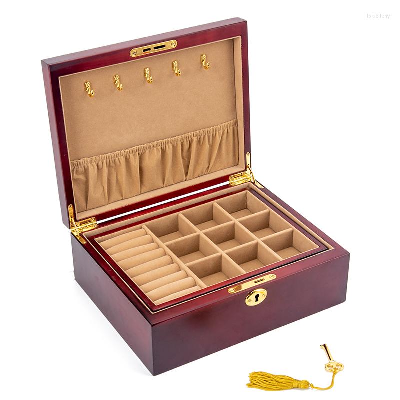 Jewelry Pouches Vintage Solid Wood Box Antique Earrings Necklaces High-grade Wooden Storage
Jewelry Pouches Vintage Solid Wood Box Antique Earrings Necklaces High-grade Wooden Storage