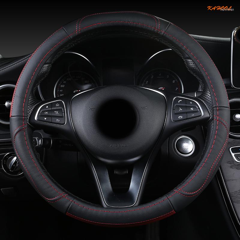 Steering Wheel Covers KAHOOL Leather Car Cover For Perodua Myvi Alza Axia Viva Kelisa Bezza Kancil Aruz Rusa
Steering Wheel Covers KAHOOL Leather Car Cover For Perodua Myvi Alza Axia Viva Kelisa Bezza Kancil Aruz Rusa