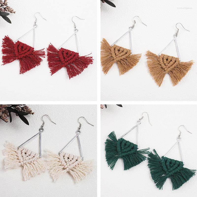 Dangle Earrings Macrame Tassels Christmas Earring Casual Ethnic Handmade Simple Trendy Statement Wedding For Women
Dangle Earrings Macrame Tassels Christmas Earring Casual Ethnic Handmade Simple Trendy Statement Wedding For Women
