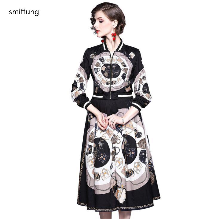 Dress WHOLESALE SMIFTUNG SPRING WOMEN'S JACKET AND SKIRT SUIT / AUTUMN FASHION BLACK PRINTING VINTAGE SUITS / LONG SLEEVE
Dress WHOLESALE SMIFTUNG SPRING WOMEN'S JACKET AND SKIRT SUIT / AUTUMN FASHION BLACK PRINTING VINTAGE SUITS / LONG SLEEVE