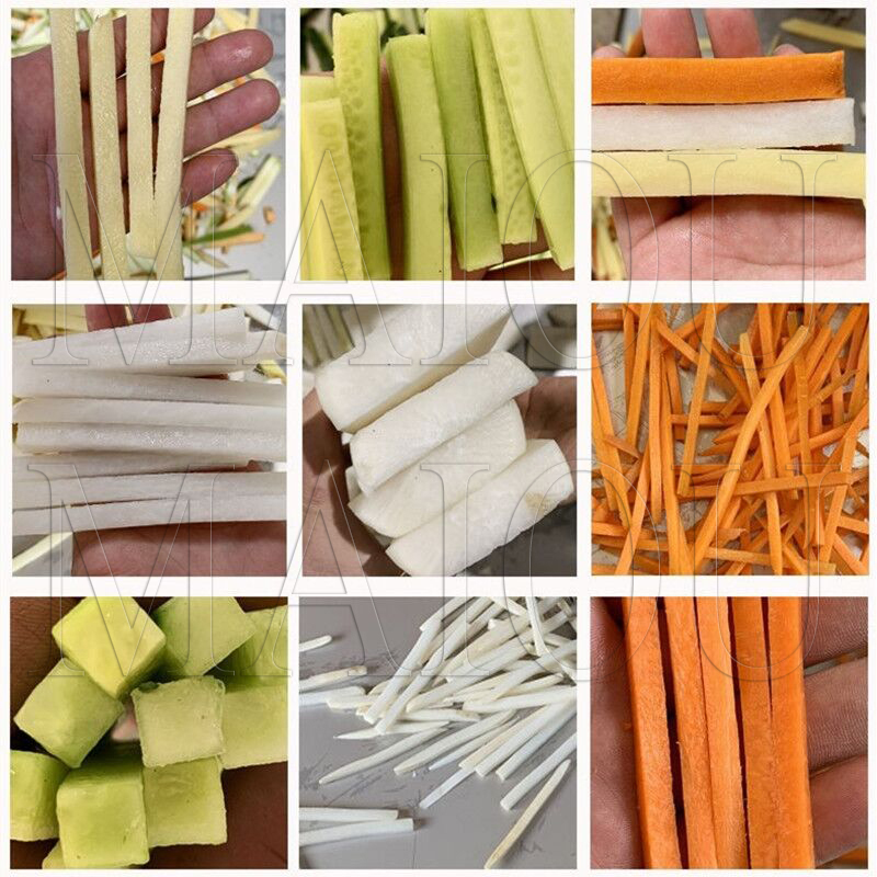 Fruit Vegetable Fully Automatic Commercial Electric French Fries Cutting Machine Potato Cucumber Sweet