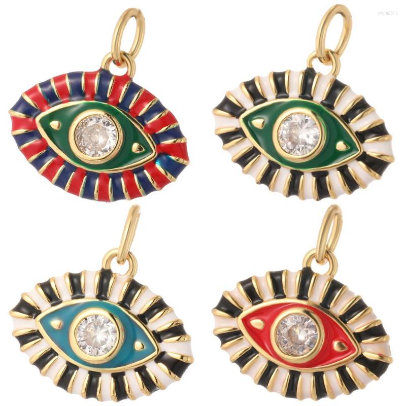 Charms Enamel CZ Turkish Evil Blue Eye Diy Earrings Necklace Bracelet Cute Gothic Charm For Jewelry Making Accessories
Charms Enamel CZ Turkish Evil Blue Eye Diy Earrings Necklace Bracelet Cute Gothic Charm For Jewelry Making Accessories
