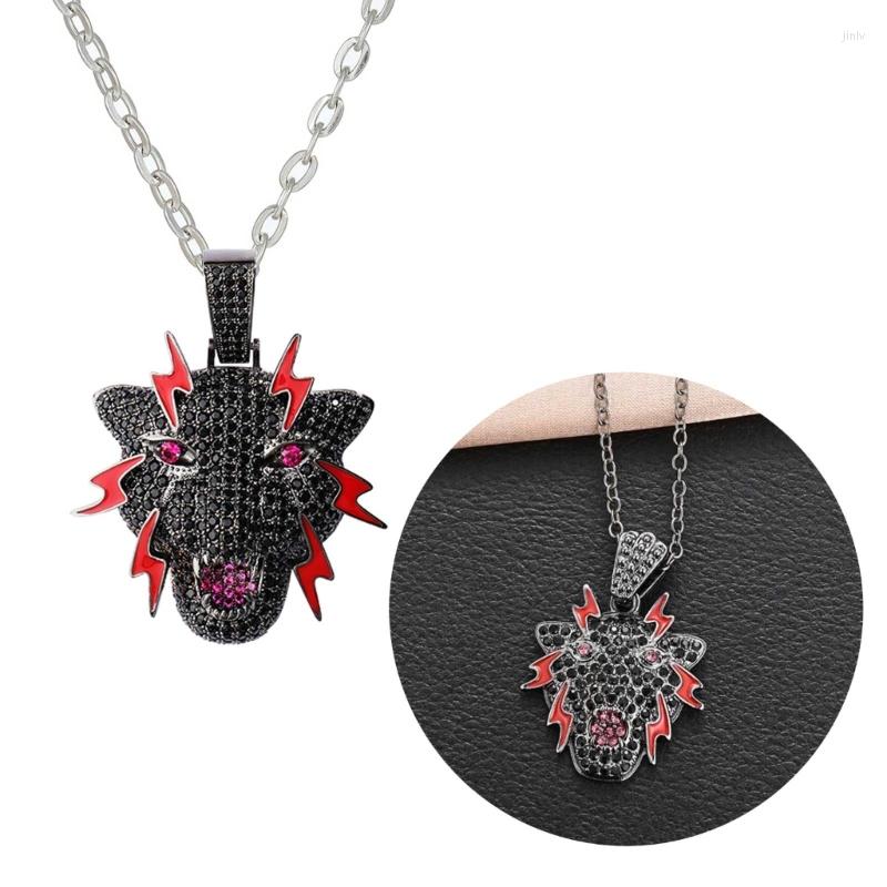 Pendant Necklaces N1HE Retro Crystal Cheetah Necklace For Women Men Trend Black Color Punk Neck Chain Party Jewelry Gift
Pendant Necklaces N1HE Retro Crystal Cheetah Necklace For Women Men Trend Black Color Punk Neck Chain Party Jewelry Gift
