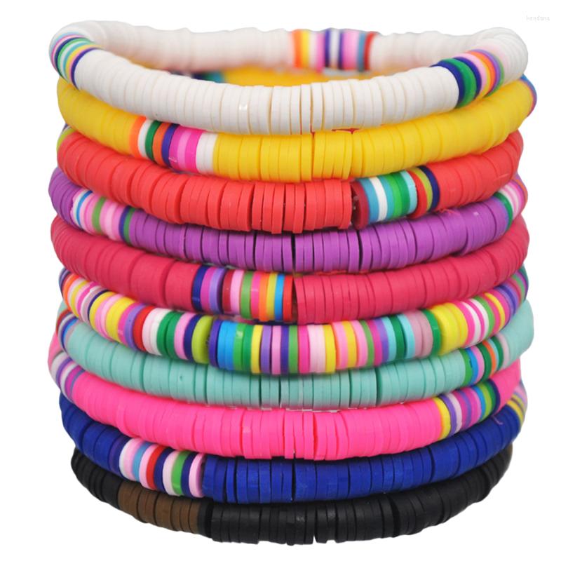 Charm Bracelets 10 Pcs Colorful Polymer Clay Bracelet Braided Chip Heishi Rainbow Child
Charm Bracelets 10 Pcs Colorful Polymer Clay Bracelet Braided Chip Heishi Rainbow Child