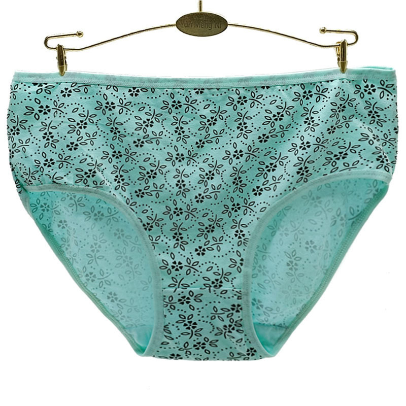 Women's Panties 6 Pieces/Lot Cotton Underwear Women Panties Plus Size Briefs High Waiste Knickers Female Underpants Woman Intimate 2XL 3XL 4XL 23