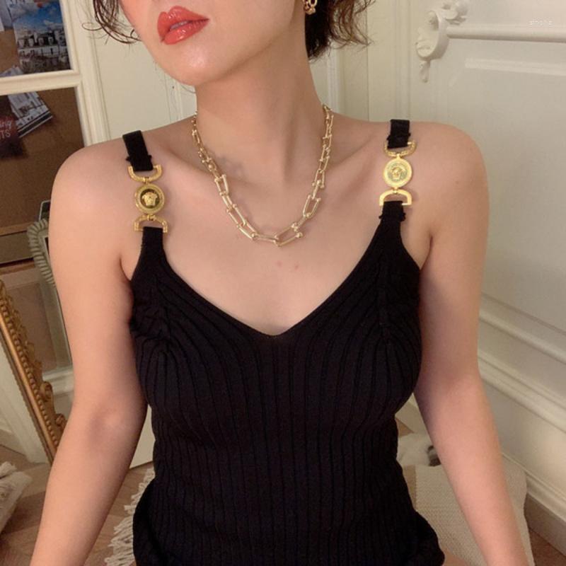 Women's Tanks Female Summer Outside Wear Inside Take V-neck Slim-fit Show Thin Everything Care Machine Leggings Shoulder Sleeveless Top, Black
Women's Tanks Female Summer Outside Wear Inside Take V-neck Slim-fit Show Thin Everything Care Machine Leggings Shoulder Sleeveless Top, Black