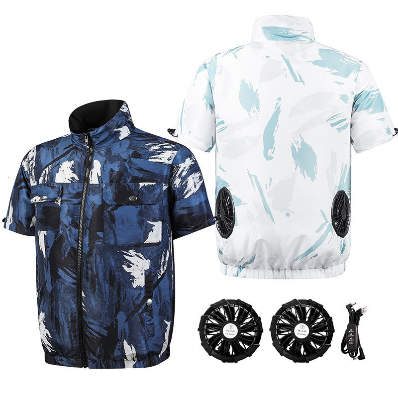 Men's Vests Summer Cooling Vest For Men Sports USB Charging Body Clothe Air Conditioning Clothes Weather Cycling 230420