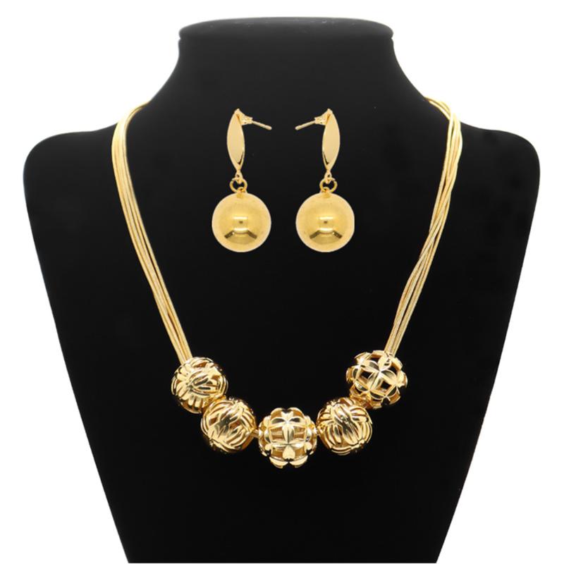 Necklace Earrings Set & African Gold Balls For Women Wedding Bridal Plated Hollow Beads Drop Accessories SetEarrings, Picture shown
Necklace Earrings Set & African Gold Balls For Women Wedding Bridal Plated Hollow Beads Drop Accessories SetEarrings, Picture shown