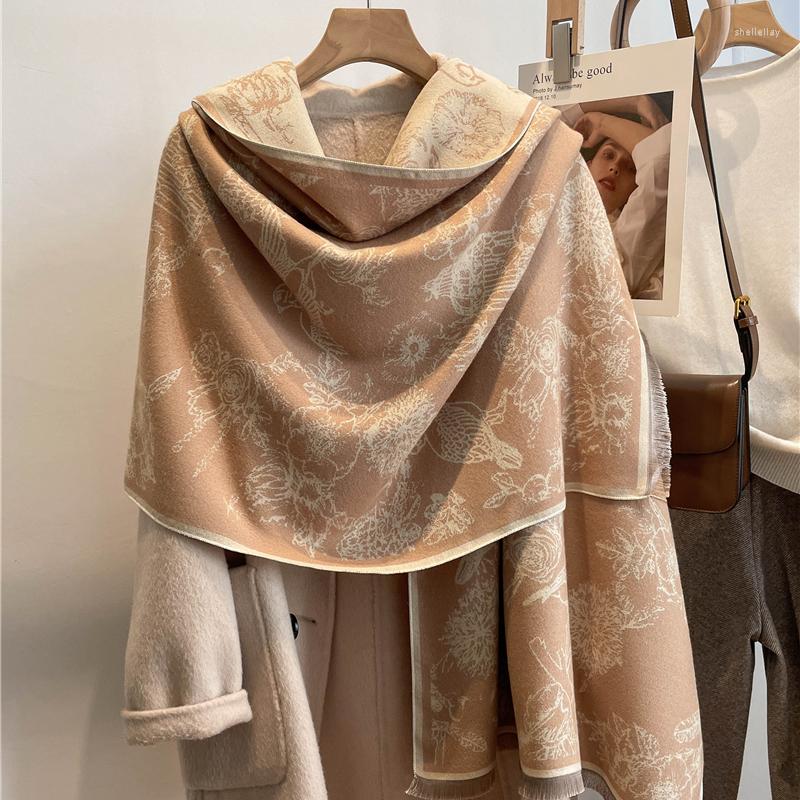 Scarves Winter Warm Shawl Cashmere Scarf Women Floral Thick Blanket Pashmina Neckerchief Bandana Female Bufanda Tassel Poncho
Scarves Winter Warm Shawl Cashmere Scarf Women Floral Thick Blanket Pashmina Neckerchief Bandana Female Bufanda Tassel Poncho