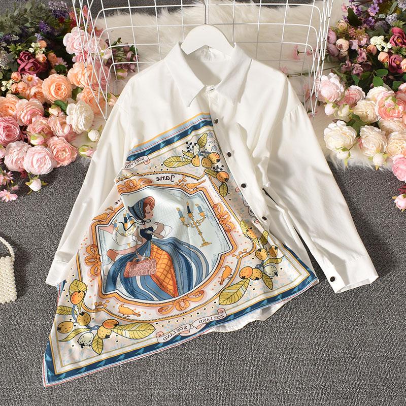 Women's Blouses Runway Designer Spring Autumn Irregular Shirt Tops Fashion Women Patchwork Cartoon Vintage Print Loose Shirts NS362, Black
Women's Blouses Runway Designer Spring Autumn Irregular Shirt Tops Fashion Women Patchwork Cartoon Vintage Print Loose Shirts NS362, Black