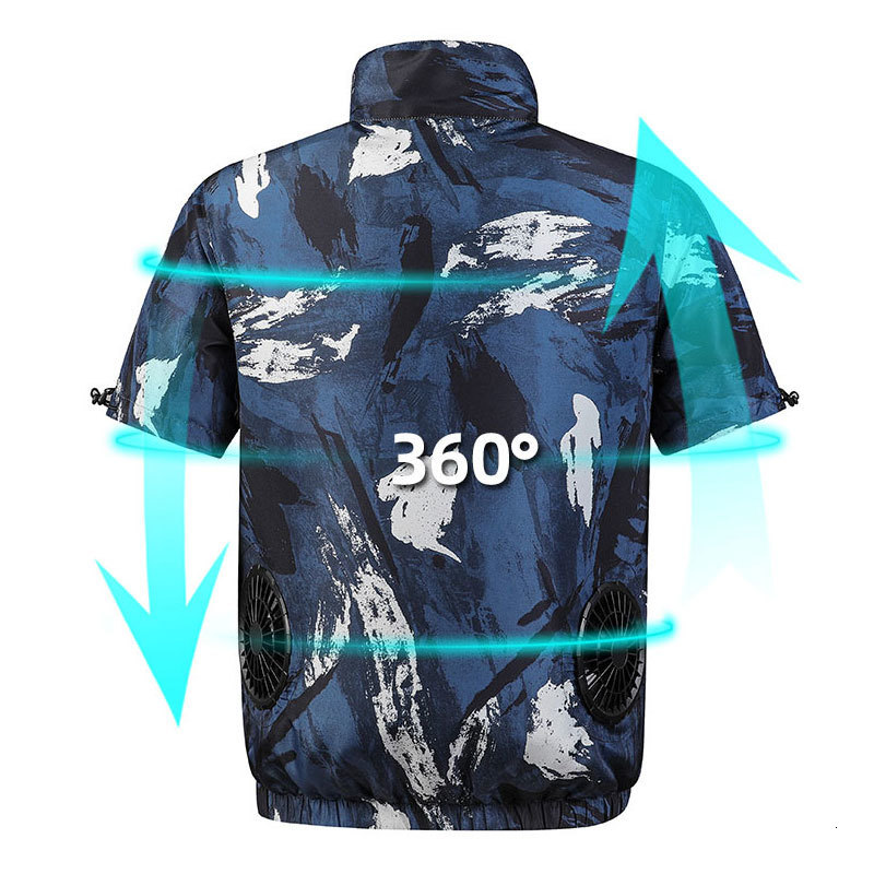 Men's Vests Summer Cooling Vest For Men Sports USB Charging Body Clothe Air Conditioning Clothes Weather Cycling 230420