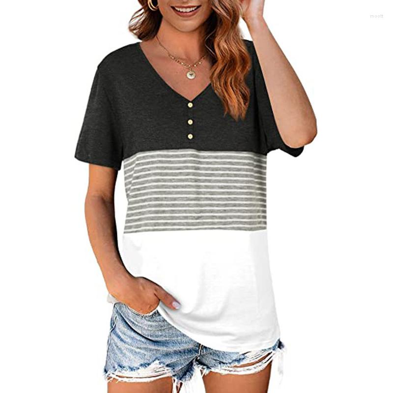 Women's T Shirts Loose T-shirts Women Jumpers Short Sleeve V-neck Tops Woman Pullover Female Striped Sexy Cotton Fashion Cloth Undershit
Women's T Shirts Loose T-shirts Women Jumpers Short Sleeve V-neck Tops Woman Pullover Female Striped Sexy Cotton Fashion Cloth Undershit