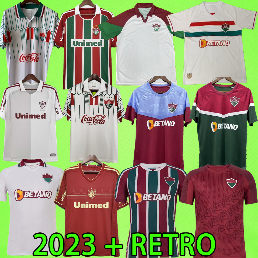 23 24 Fluminense soccer jerseys 2023 2024 MARTINS TRINDADE GANSO NATHAN MARLON 89 90 02 03 08 09 11 12 football shirts T Retro 1989 1990 1993 2002 2003 2008 2009 2011 2012