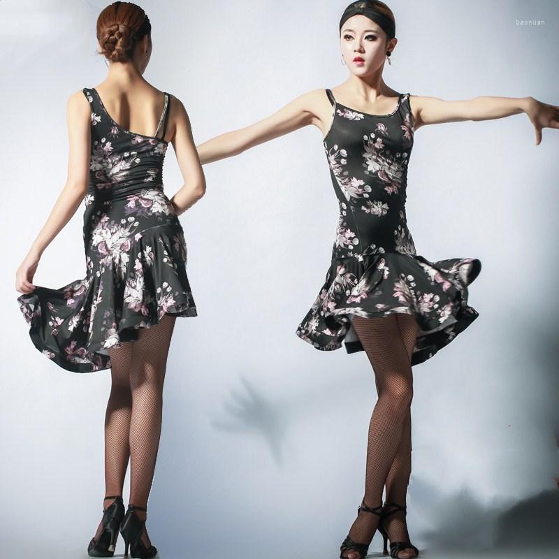 Stage Wear 2023 Latin Dance Dress Women Print Black Milk Silk Adult Samba Costume Lady Competition Performance Dresses
Stage Wear 2023 Latin Dance Dress Women Print Black Milk Silk Adult Samba Costume Lady Competition Performance Dresses