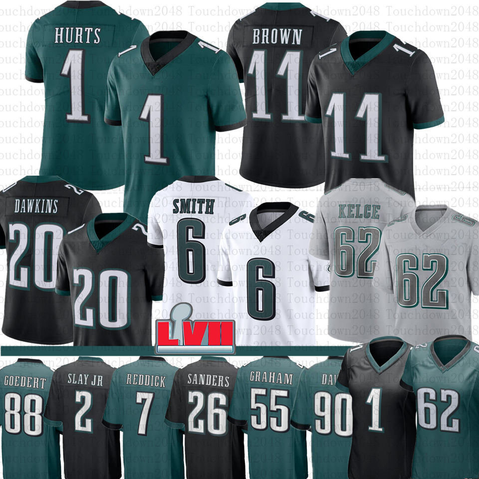 Jalen Hurts Football Jersey A.J. Brown DeVonta Smith Haason Reddick Jason Kelce Darius Slay Jr Lane Johnson Mailata Goedert Fletcher Cox Brandon Graham Brian Dawkins, Mens
Jalen Hurts Football Jersey A.J. Brown DeVonta Smith Haason Reddick Jason Kelce Darius Slay Jr Lane Johnson Mailata Goedert Fletcher Cox Brandon Graham Brian Dawkins, Mens