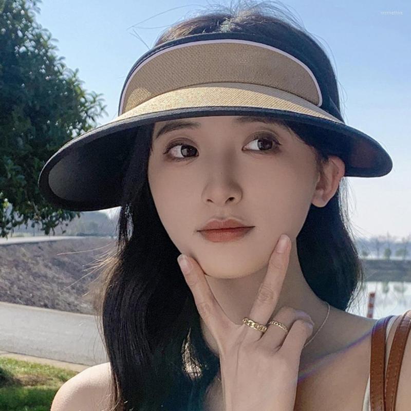 Wide Brim Hats Practical Beach Hat Thin Easy To Carry Polyester Traveling Portable Visor Sunhat Empty Top Anti-UV, Black
Wide Brim Hats Practical Beach Hat Thin Easy To Carry Polyester Traveling Portable Visor Sunhat Empty Top Anti-UV, Black