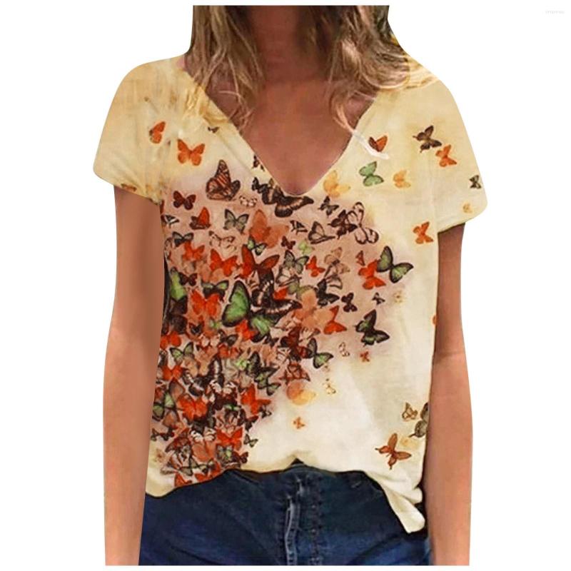 Women's Blouses For Women Fashion 2023 Butterfly Animal Print Round Neck Short Sleeve Tops Vetement Femme Camisas De Mujer, White
Women's Blouses For Women Fashion 2023 Butterfly Animal Print Round Neck Short Sleeve Tops Vetement Femme Camisas De Mujer, White