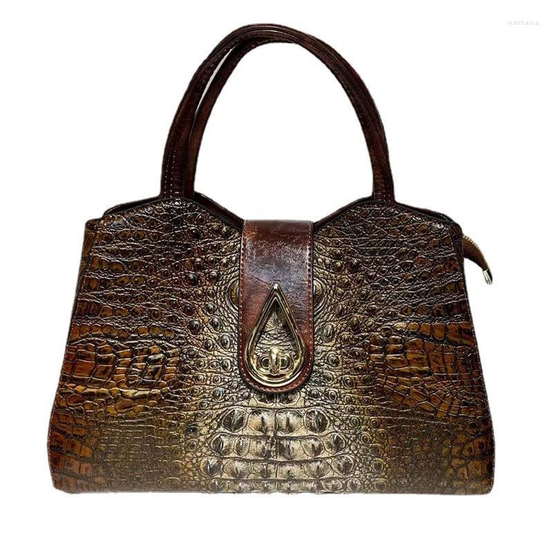 Evening Bags Bag European And American Fashion Women Summer Crocodile Pattern Women's Shoulder Top Layer Leather Messenger, Brown
Evening Bags Bag European And American Fashion Women Summer Crocodile Pattern Women's Shoulder Top Layer Leather Messenger, Brown