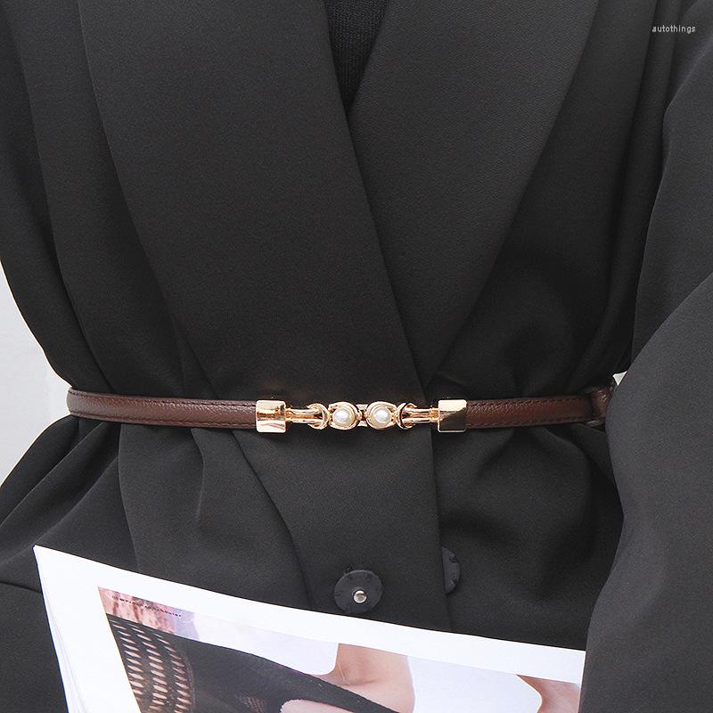 Belts Adjustable Thin PU Leather Belt For Lady Girl Elegant Immitation Pearl Buckle Waist Dress Coat Decorative Waistbands Strap, Black
Belts Adjustable Thin PU Leather Belt For Lady Girl Elegant Immitation Pearl Buckle Waist Dress Coat Decorative Waistbands Strap, Black