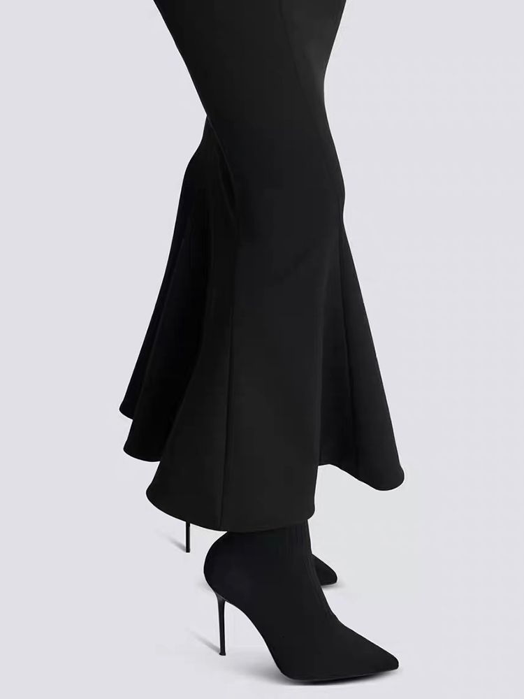 Skirts Ailigou 2023 Summer Women's Elastic Bodycon Bandage Mermaid Long Dres's Sexy and Elegant Pencil Skirt 230420