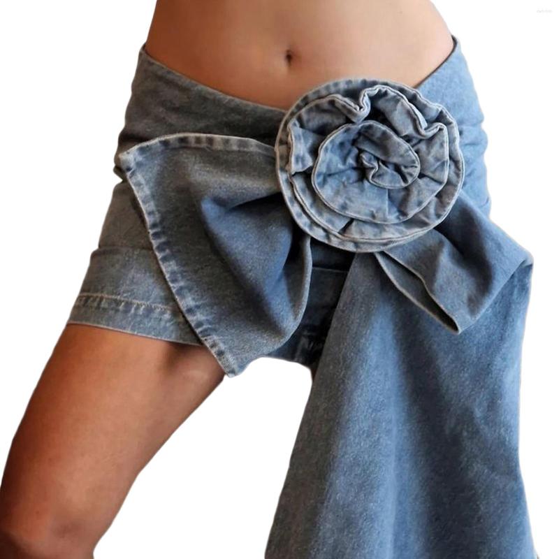 Skirts Women Denim Half Skirt 3D Pleated Flower Solid Color Summer Spring Street Party Short, Blue
Skirts Women Denim Half Skirt 3D Pleated Flower Solid Color Summer Spring Street Party Short, Blue