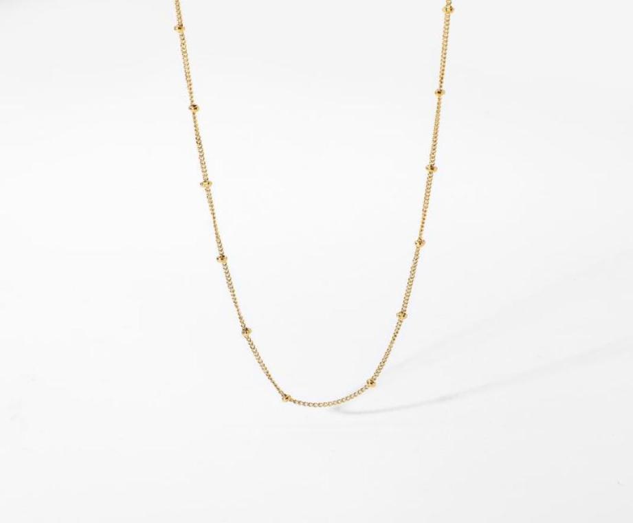 Pendant Necklaces Tarnish Waterproof Stainless Steel Thin Bead Chain Necklace For Women Minimalist Trendy Stacking Choker5312505
Pendant Necklaces Tarnish Waterproof Stainless Steel Thin Bead Chain Necklace For Women Minimalist Trendy Stacking Choker5312505