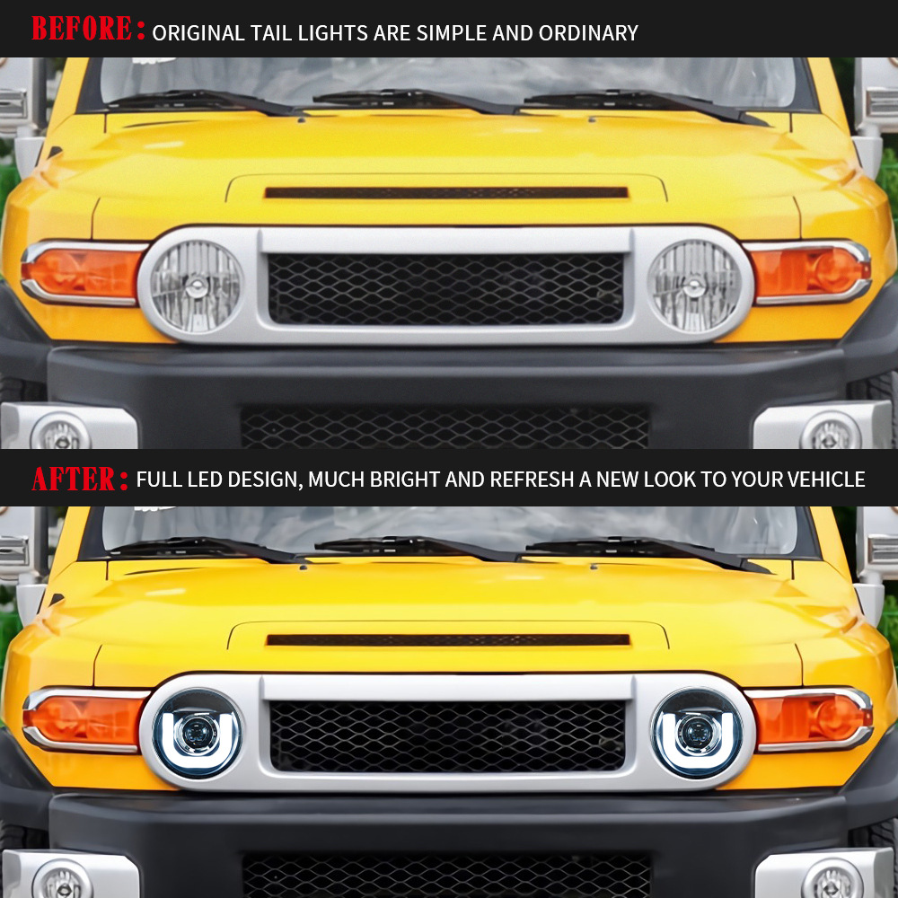 LED Headlights For Toyota CRUISER FJ 20 07-20 20 DRL Front Lamp Headlight Assembly Signal Turn High low Beam Car Lamps