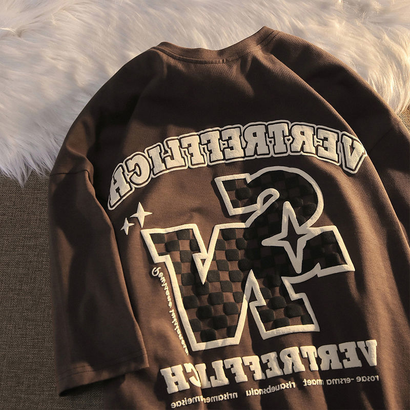 Womens TShirt European and American br Tshirt checkerboard letter printing men women same summer loose ins short sleeve top 230419, No pattern
Womens TShirt European and American br Tshirt checkerboard letter printing men women same summer loose ins short sleeve top 230419, No pattern
