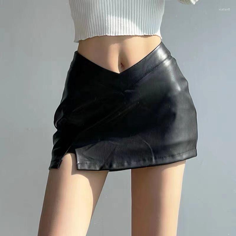 Skirts 2023 Spring And Autumn Spice Girl Low-waisted Half Skirt Design Sense V Waist Slit Anti-walking Shorts Leather Son, 01
Skirts 2023 Spring And Autumn Spice Girl Low-waisted Half Skirt Design Sense V Waist Slit Anti-walking Shorts Leather Son, 01
