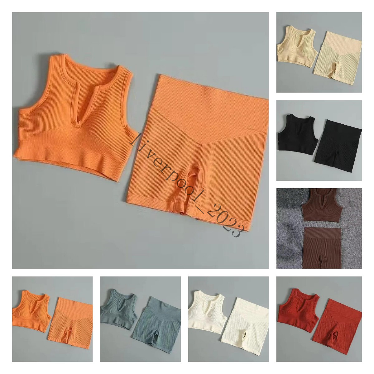 Yoga Outfits LULUS European and American style fitness suit, quick drying yoga suit, vest set, sports shorts, two-piece set lyd
Yoga Outfits LULUS European and American style fitness suit, quick drying yoga suit, vest set, sports shorts, two-piece set lyd