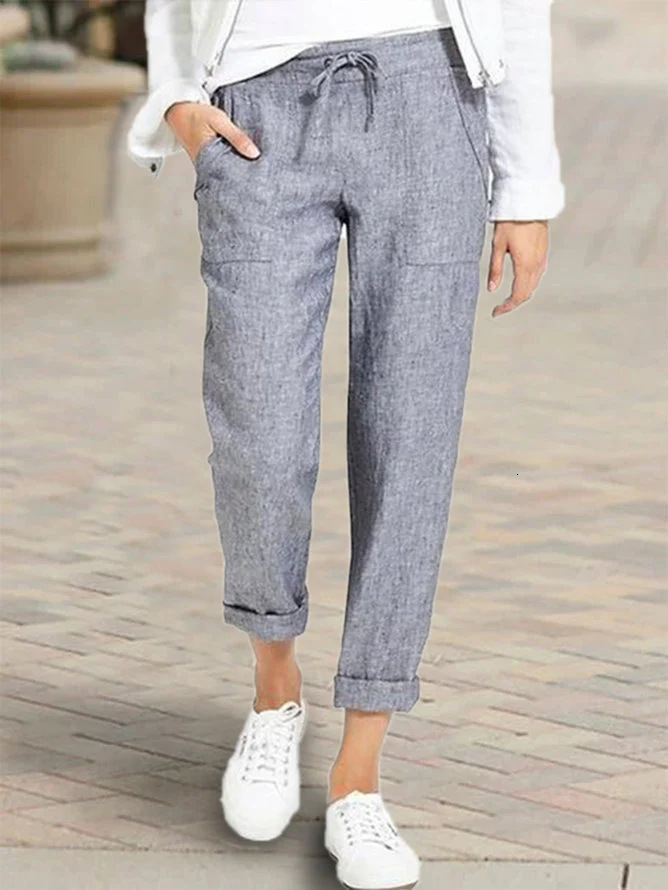 Women's Pants s 2023 Summer Cotton Linen Black Lace Up Pockets High Waist Casual Spring Female Fashion Office Ladies Bottom 230419, Khaki
Women's Pants s 2023 Summer Cotton Linen Black Lace Up Pockets High Waist Casual Spring Female Fashion Office Ladies Bottom 230419, Khaki
