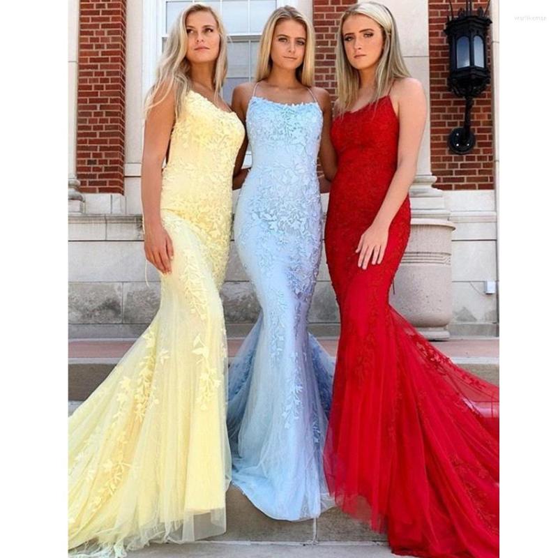 Party Dresses Sexy Backless Mermaid Lace Prom Long Fashionable Spaghetti Straps Tulle Evening Gowns Vestido De Festa, Picturelightblue
Party Dresses Sexy Backless Mermaid Lace Prom Long Fashionable Spaghetti Straps Tulle Evening Gowns Vestido De Festa, Picturelightblue