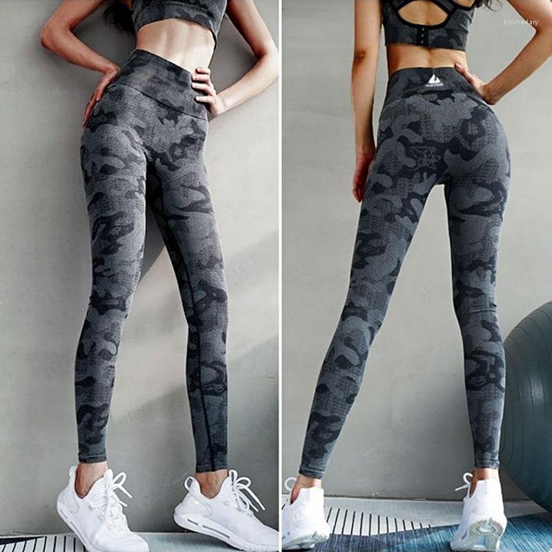 

Active Pants Seamless Camouflage Leggings High Waisted Women Sports Camo Fitness Yoga Girl Sport, 2-black