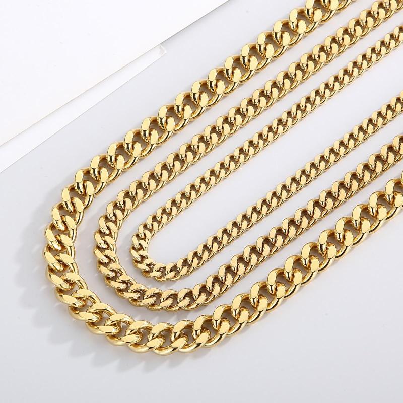 Chains 6/8/11mm Hip Hop Gold/Silver Color Multi Size Curb Cuban Chain Necklace Bracelet Men Women Stainless Steel Gift
Chains 6/8/11mm Hip Hop Gold/Silver Color Multi Size Curb Cuban Chain Necklace Bracelet Men Women Stainless Steel Gift