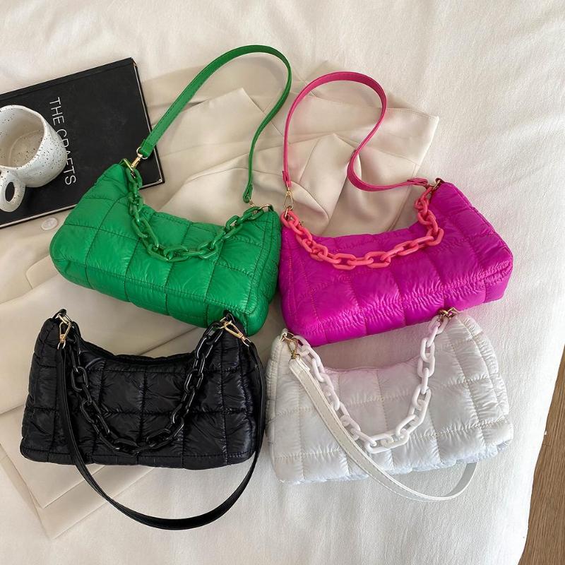 Evening Bags Cotton Padded Shoulder Bag For Women Winter Quilted Lady Underarm Casual Fashion All-match Solid Girls Female Purse Handbag, Green
Evening Bags Cotton Padded Shoulder Bag For Women Winter Quilted Lady Underarm Casual Fashion All-match Solid Girls Female Purse Handbag, Green