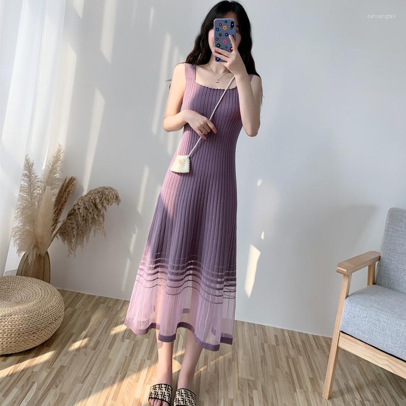 Casual Dresses Summer Thin Viscose Fiber Strap Sleeveless Mesh Patchwork Knitted Bottomed Vest Long Women Vestidos Fashion Streetwear, Black
Casual Dresses Summer Thin Viscose Fiber Strap Sleeveless Mesh Patchwork Knitted Bottomed Vest Long Women Vestidos Fashion Streetwear, Black