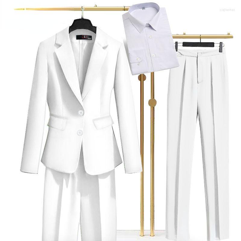 Women' Two Piece Pants Woman Blazer Pantsuits Three Set Office Ladies Business Single Buttons Formal Suit Female Solid Work Wear Suits G613, Black
Women' Two Piece Pants Woman Blazer Pantsuits Three Set Office Ladies Business Single Buttons Formal Suit Female Solid Work Wear Suits G613, Black