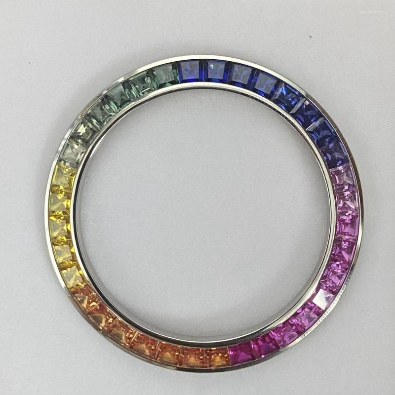 Loose Diamonds Meisidian 40mm 904 Stainless Seel Lab Sapphire Rainbow Watch Bezel Making
Loose Diamonds Meisidian 40mm 904 Stainless Seel Lab Sapphire Rainbow Watch Bezel Making