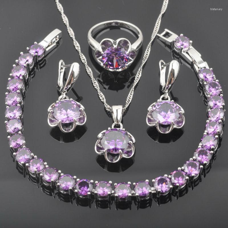 Necklace Earrings Set 2023 Natural Purple Crystal For Women Silver Color Bracelet Ring Christmas Gift QS0245, Picture shown
Necklace Earrings Set 2023 Natural Purple Crystal For Women Silver Color Bracelet Ring Christmas Gift QS0245, Picture shown