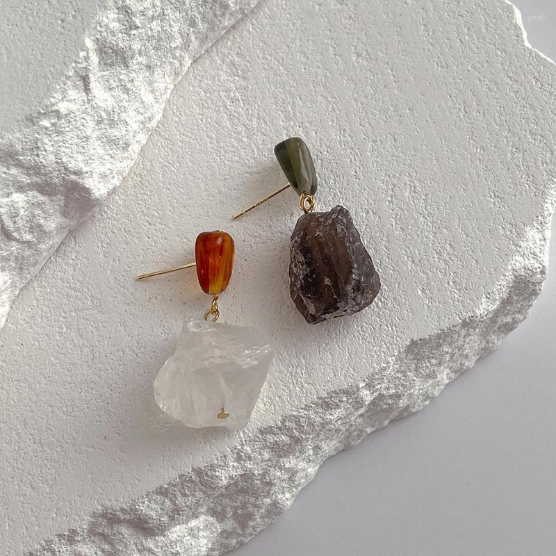 Dangle Earrings Minar Vintage Irregular Natural Crystal Stone Earring For Women Asymmetry Contrast Color Long Drop Statement Jewelry
Dangle Earrings Minar Vintage Irregular Natural Crystal Stone Earring For Women Asymmetry Contrast Color Long Drop Statement Jewelry