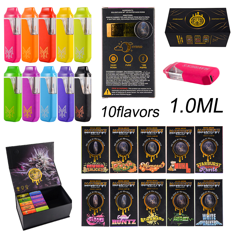 MUHA MEDS MAVRICKS Disposables Vapes E cigarettes 1.0ML Rechargeable 240MAH Battery Vape Pens Empty
MUHA MEDS MAVRICKS Disposables Vapes E cigarettes 1.0ML Rechargeable 240MAH Battery Vape Pens Empty