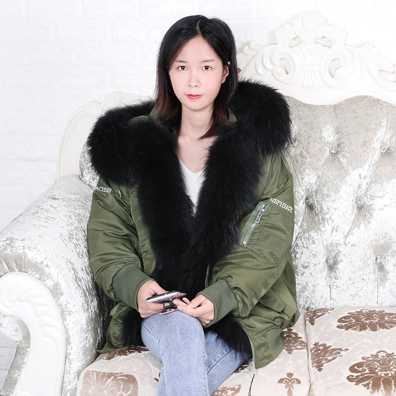 Women's Down Parkas MAOMAOKONG Loose embroidery real raccoon fur lining winter women's jacket collar coat parkas 231120