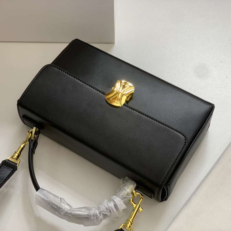 Celina Classic Box Top Handle Bag Women's Mini Cross Body Handbag Office Bags Wallet Clutch 22.5CM, Black-leather-22.5cm
Celina Classic Box Top Handle Bag Women's Mini Cross Body Handbag Office Bags Wallet Clutch 22.5CM, Black-leather-22.5cm