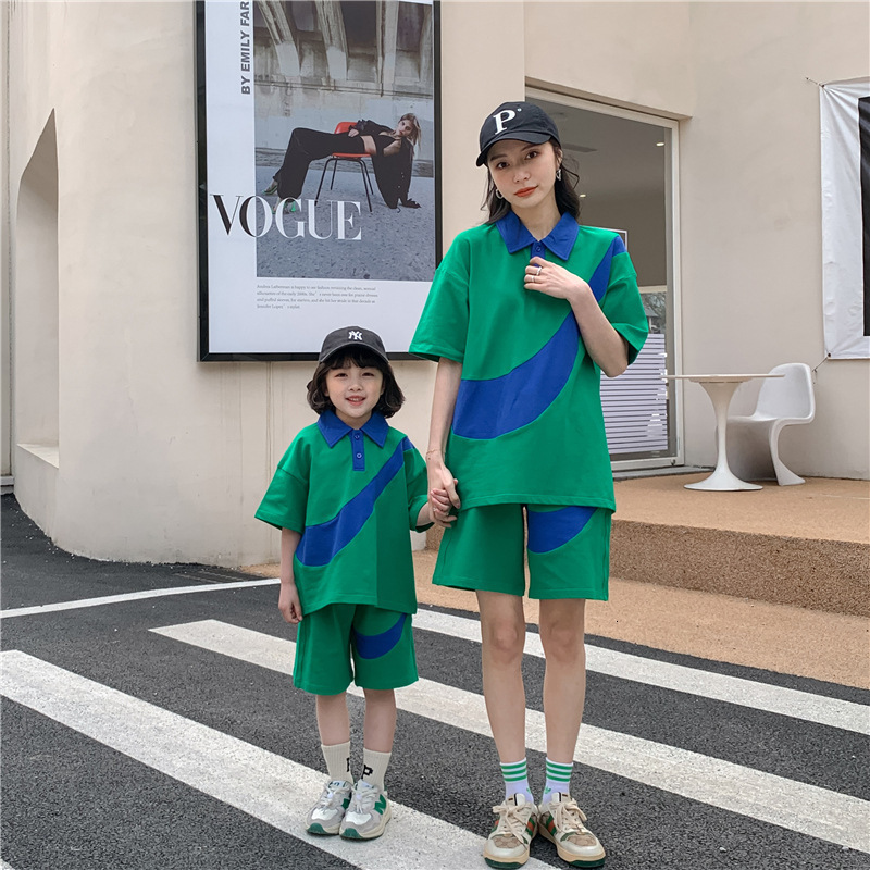 Family Matching Outfits Family Clothing Sets To Mom Dad And Son Daughter Matching Outfits Children Summer Clothes Korean Fashion Boy And Girl Equal Se