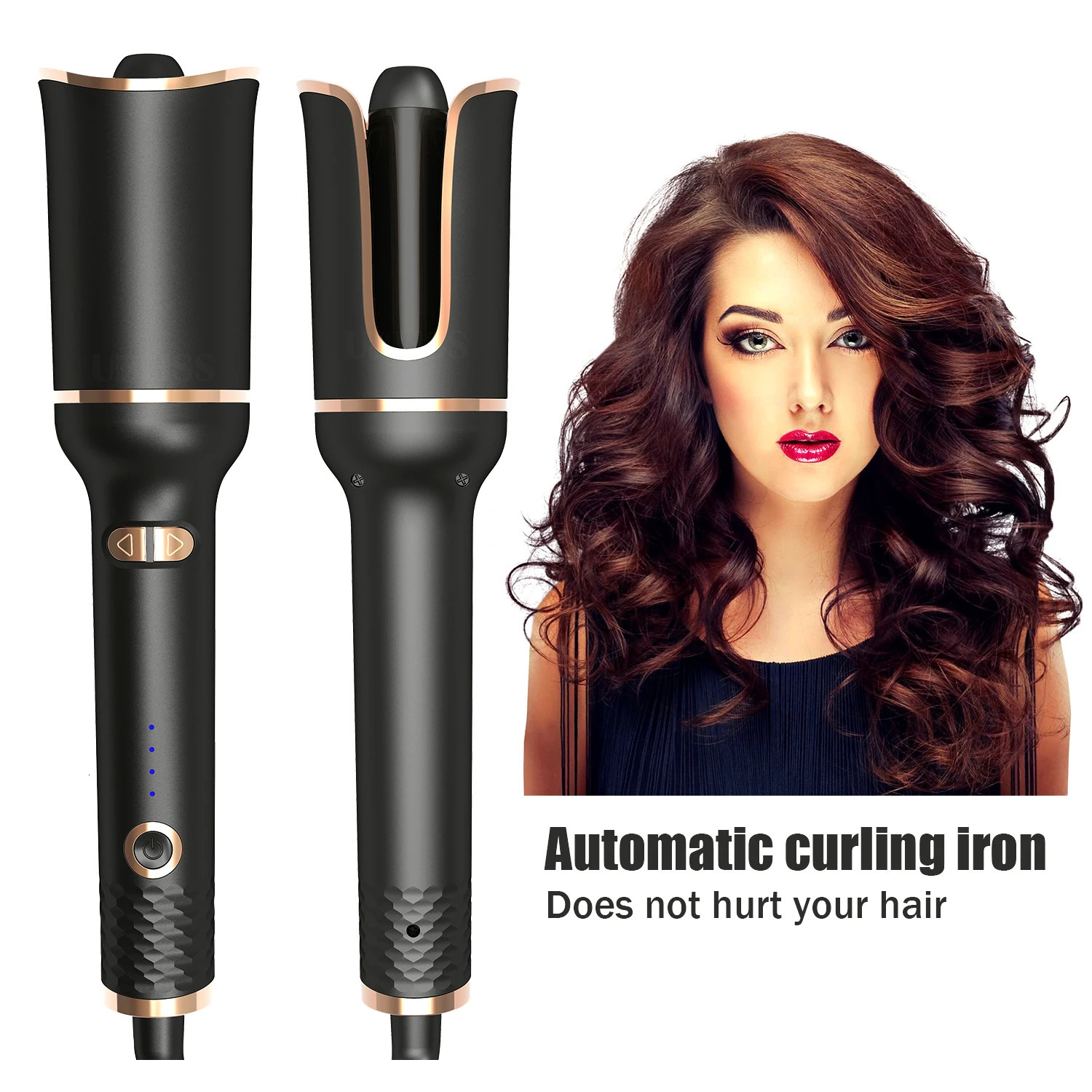 Curling Irons Curling Irons Automatic Hair Curler With Tourmaline Ceramic Heater And Led Digital Mini Portable Curler Air Curling Wand Tools 231120