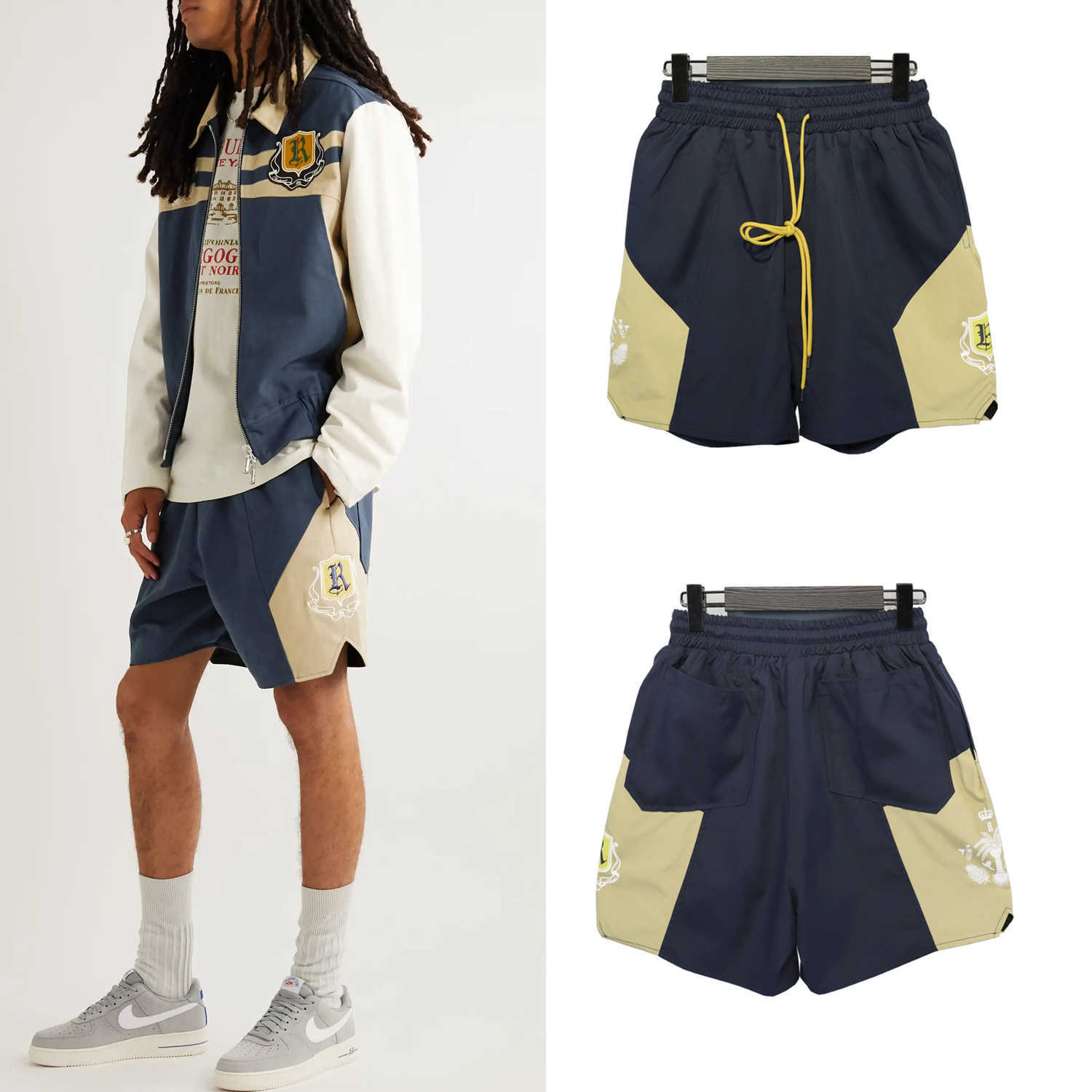 Designer Clothing short casual Rhude High Street Trend Brand Men's Sports Leisure Coconut Tree Emblem Contrast Loose Beach Nylon Shorts Couples Joggers Sportswear, Red
Designer Clothing short casual Rhude High Street Trend Brand Men's Sports Leisure Coconut Tree Emblem Contrast Loose Beach Nylon Shorts Couples Joggers Sportswear, Red